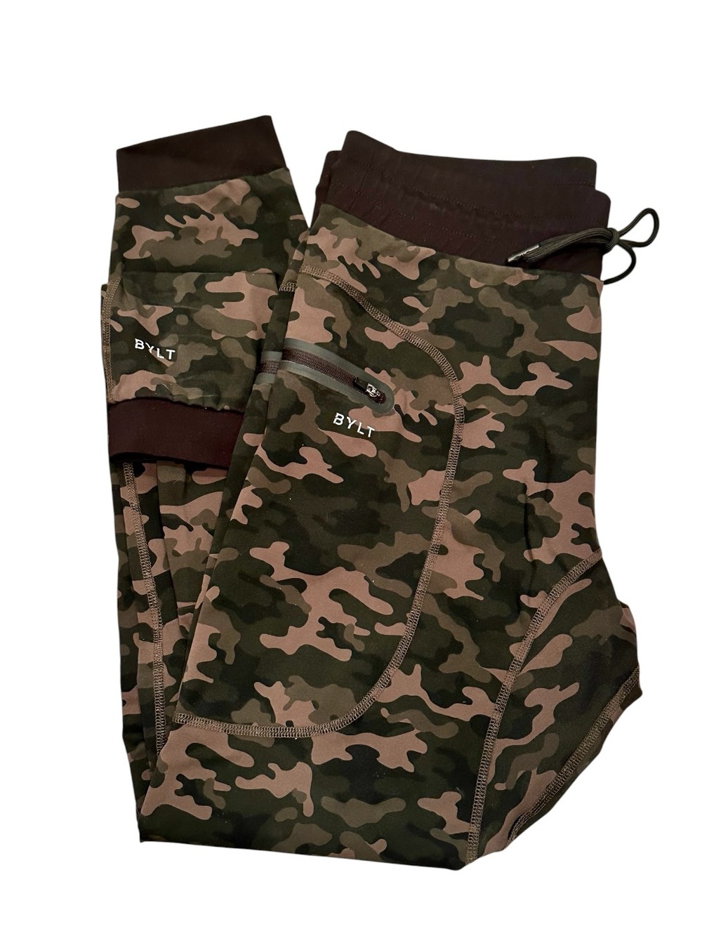BYLT Elite Plus Camouflage Joggers Casual Comfy Stretchy Everyday Wear Gym Sz L